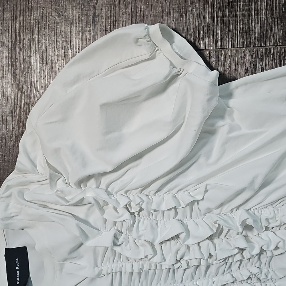 Simone Rocha - White Ruched Top - Picture 4 of 8